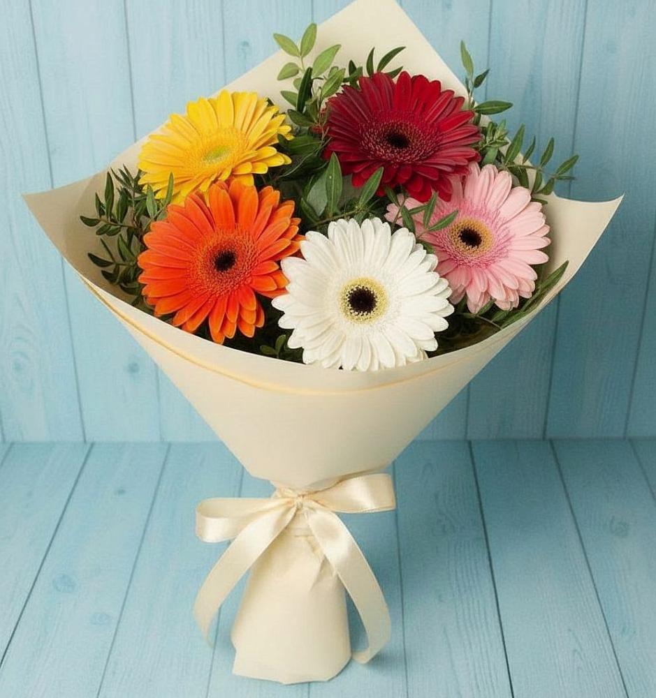 Букет цветов из: Герберы в Шахунье