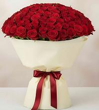 Букет 101 Красная роза Милано в Шахунье