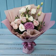 Букет цветов из:  Розы и Лизиантусы в Шахунье