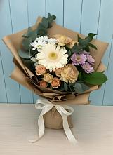 Букет цветов из:  Герберы и Хризантемы в Шахунье