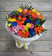 Букет цветов из:  Розы и Хризантемы в Шахунье