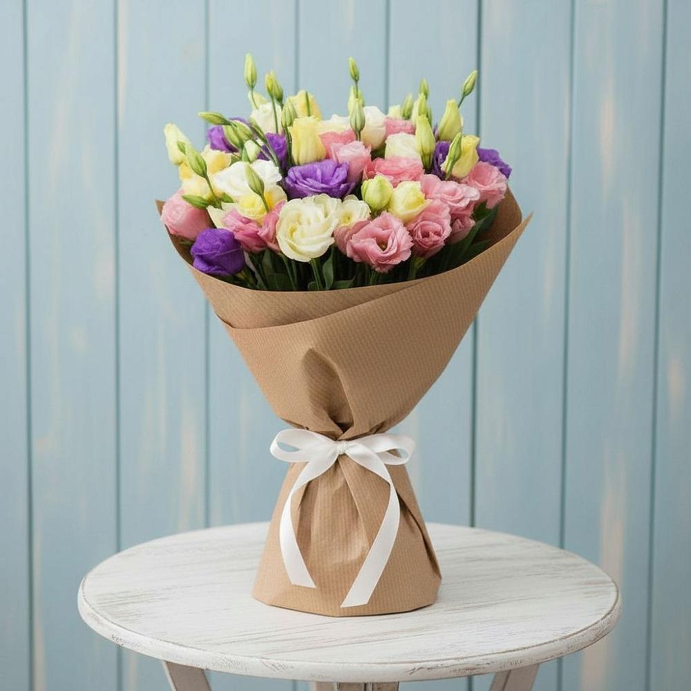 Букет цветов из: Лизиантусы в Шахунье