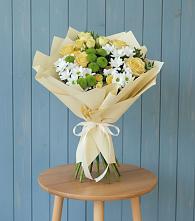 Букет цветов из:  Хризантемы и Розы в Шахунье