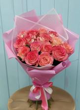 Букет 15 Розовых роз Равель в Шахунье