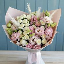 Букет цветов из:  Альстромерии и Розы #REPLACE_PRED# Шахунье