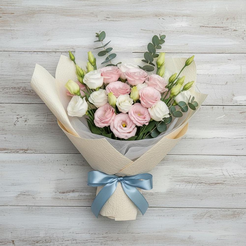 Букет цветов из: Лизиантусы в Шахунье